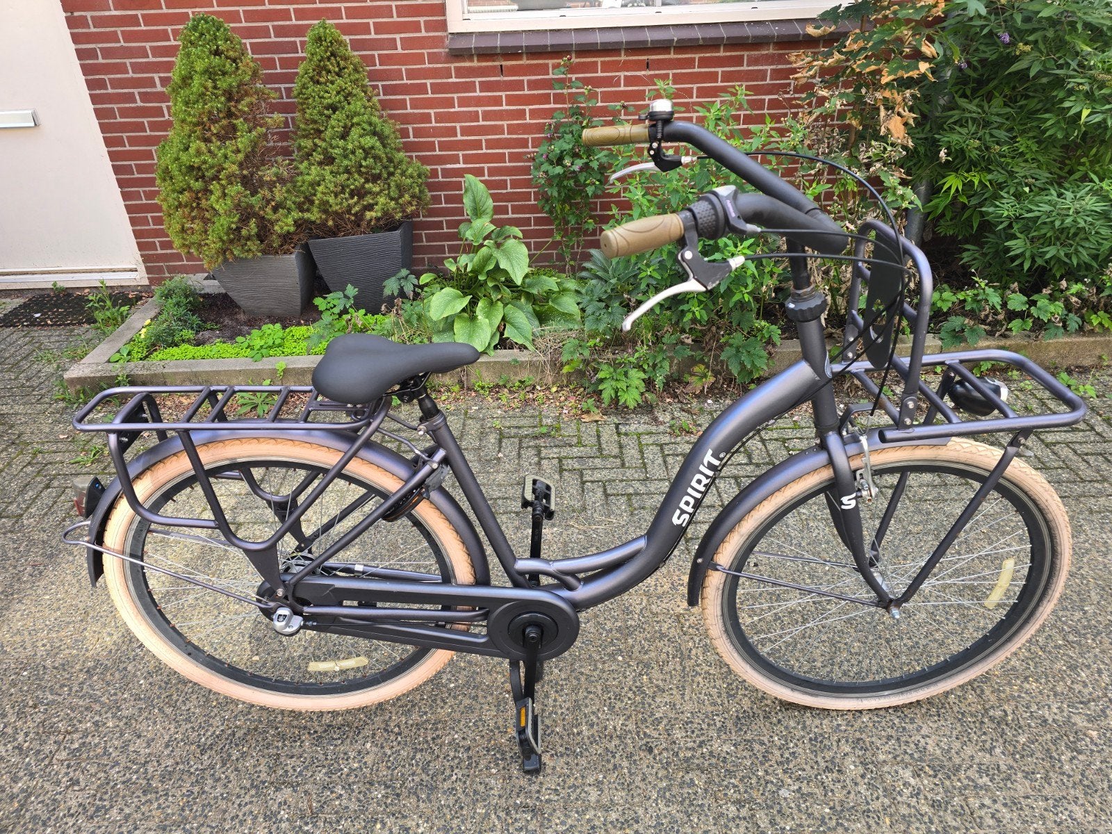 28 inch mooie fijn rijdende spirit carry damesfiets 48 cm 3v, Gebruikt, 47 tot 50 cm, Versnellingen, Trommelrem