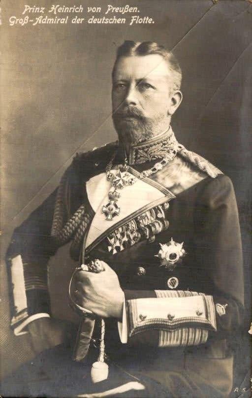 Duitse Rijk - Prinz Heinrich von Preussen - 1915, Verzamelen, Ophalen of Verzenden, Voor 1920, Gelopen, Duitsland