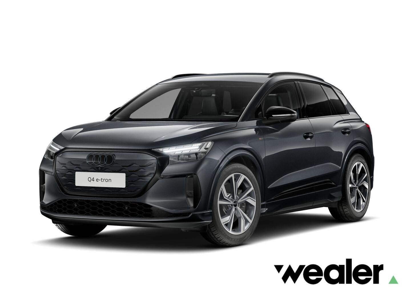 Audi Q4 e-tron S edition e-tron 45 82 kWh 210 kW / 286 PK SU, Auto's, Audi, Achterwielaandrijving, 510 min, Zwart, 82 kWh