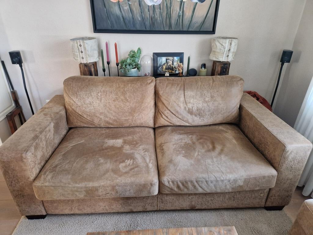 Comfortabele Urbansofa 2-zitsbank en fauteuil set - Gebruikt, Huis en Inrichting, Ophalen, Modern, Comfortabel, Gebruikt, 150 tot 200 cm
