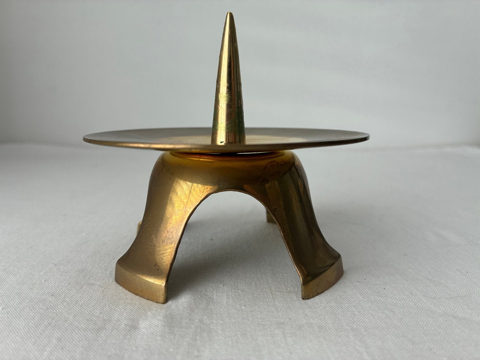 Vintage Koperen Kandelaar - Elegant en Tijdloos Design, Ophalen of Verzenden, Koper of Brons