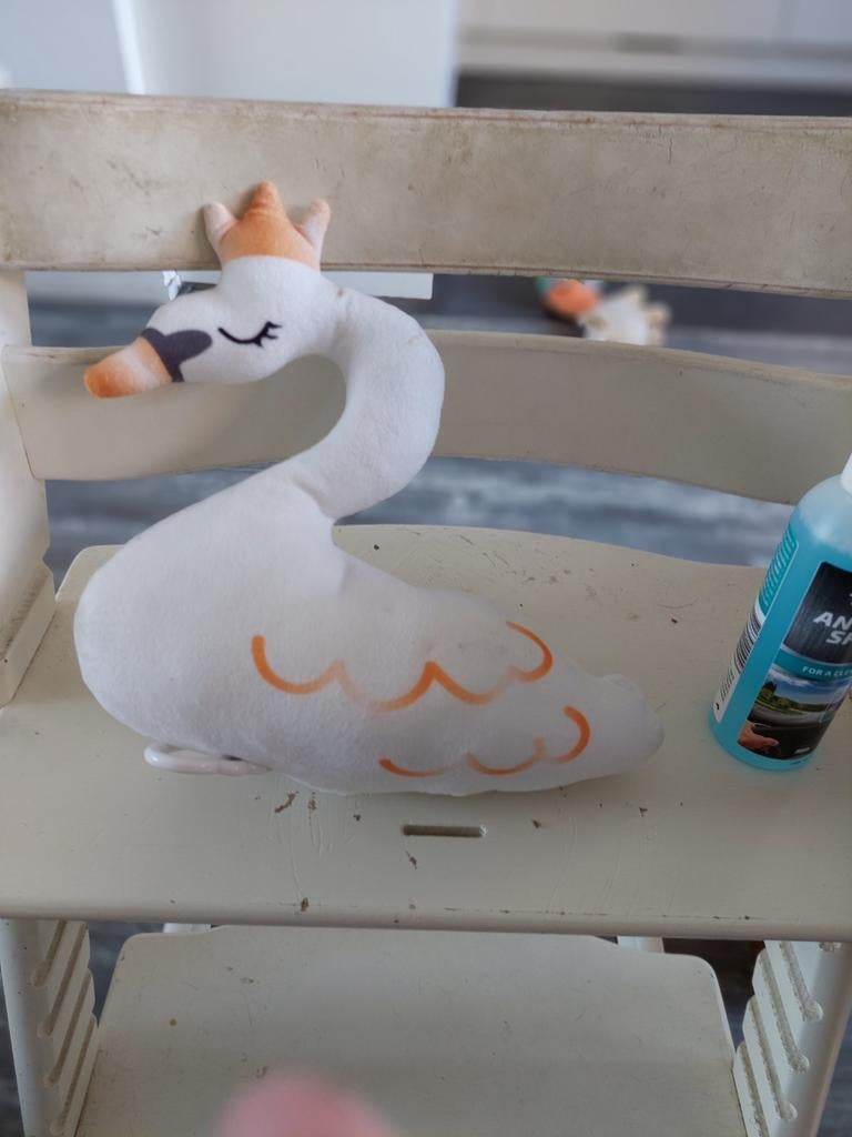 Witte zwaan knuffel met kroontje muziek doos, Kinderen en Baby's, Speelgoed | Knuffels en Pluche, Ophalen of Verzenden