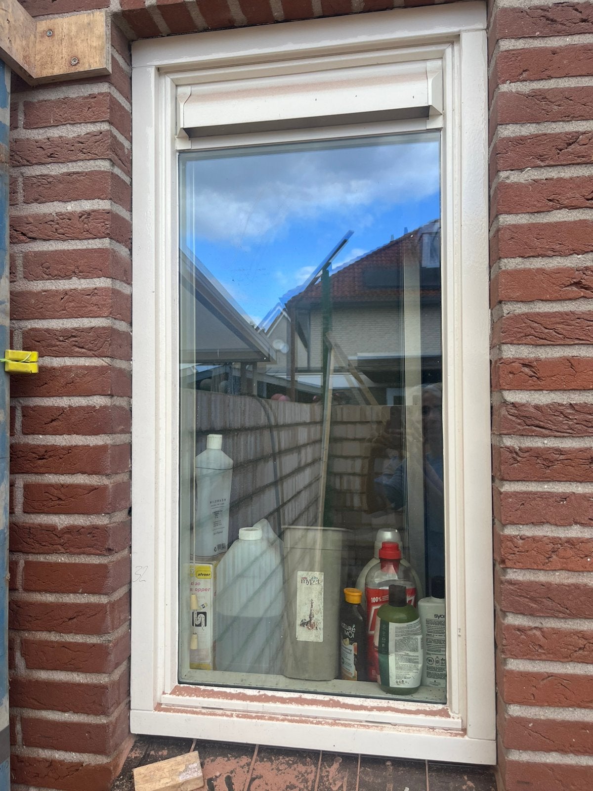 Raam dubbel glas met kozijn, Ophalen, Raamkozijn, Zo goed als nieuw, 75 tot 150 cm