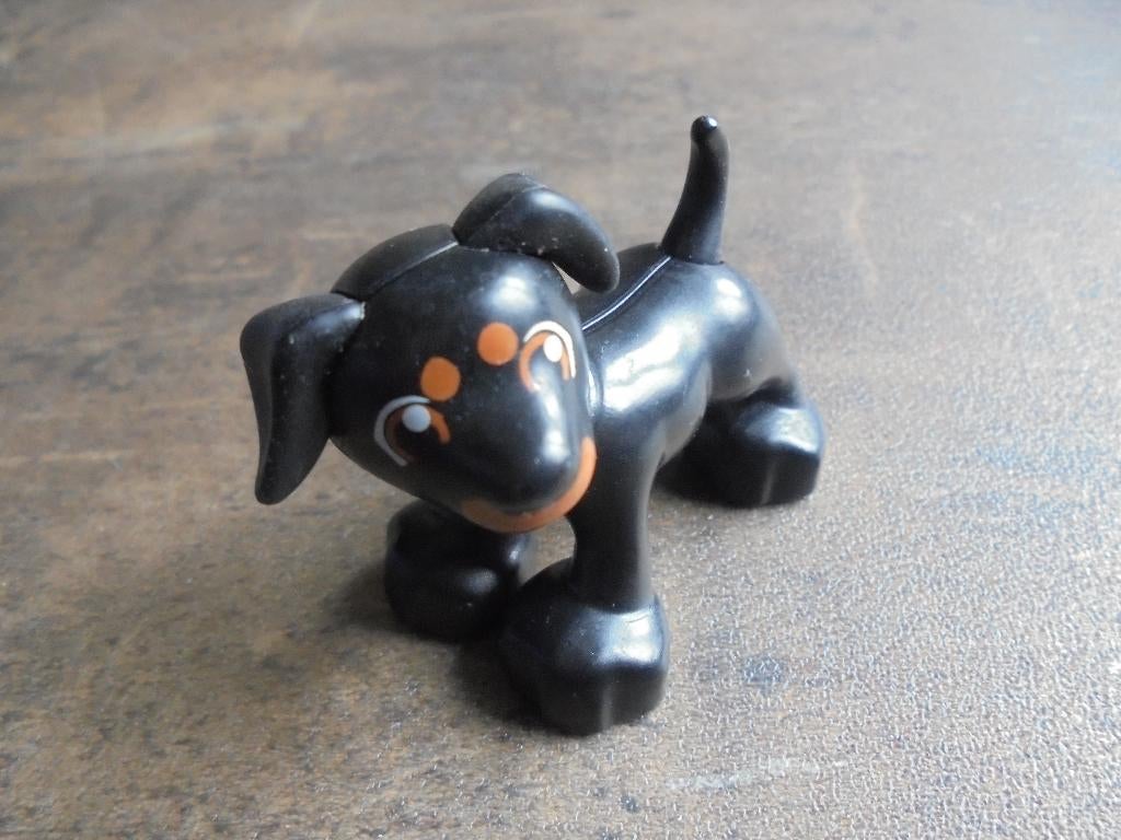Lego Duplo Animal Dog with Black Ears (zie foto's), Ophalen of Verzenden, Gebruikt, Losse stenen, Duplo