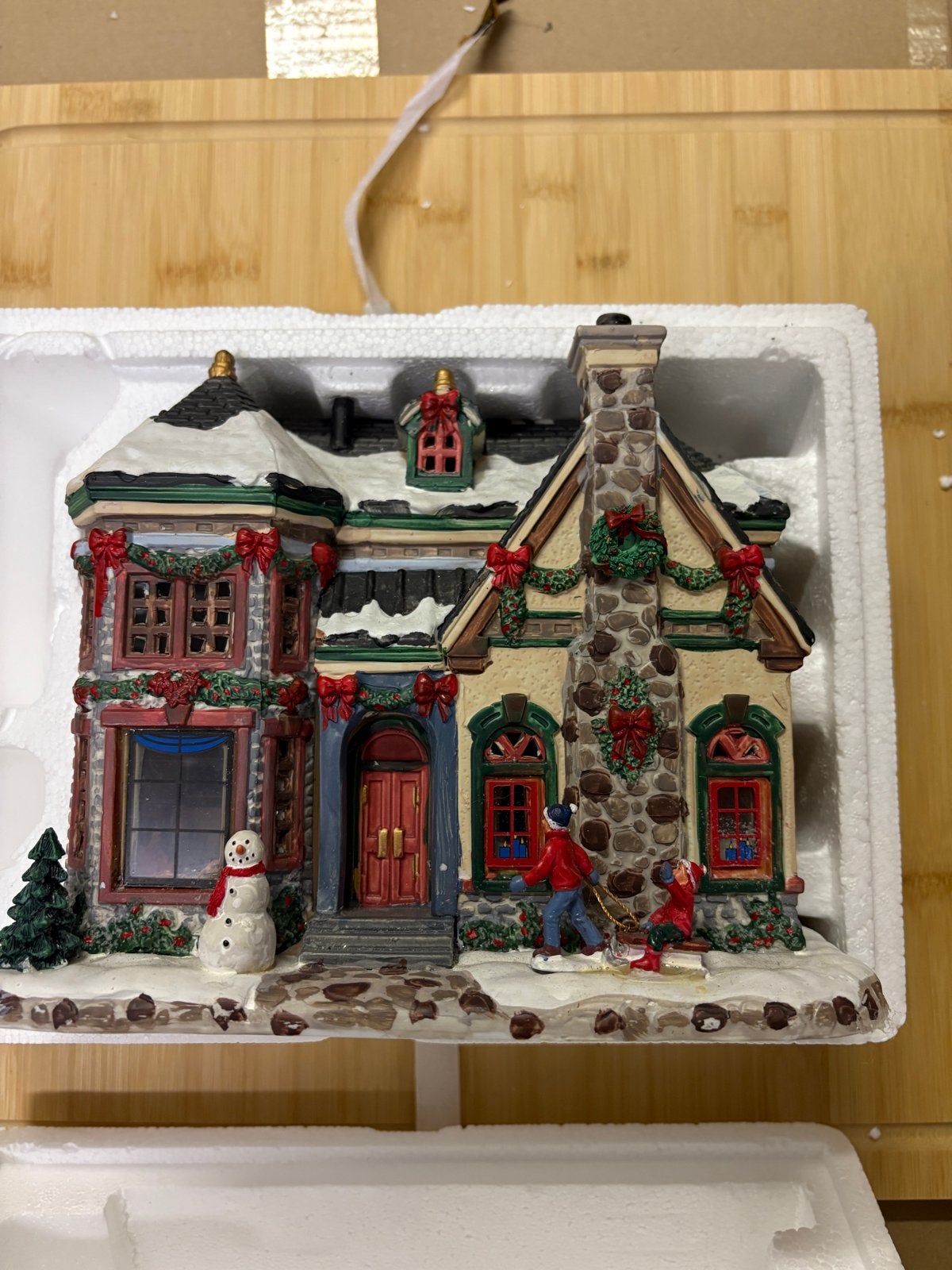 Lemax House with snowman, Ophalen, Gebruikt