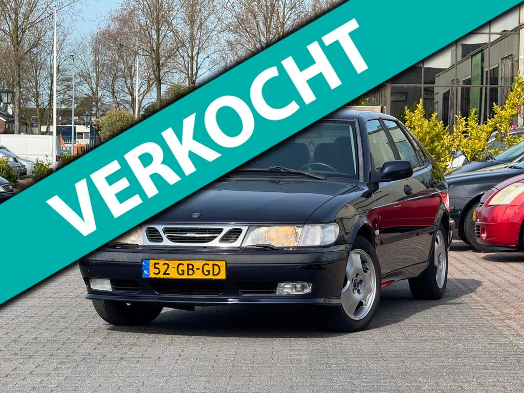 Saab 9-3 2.0 T | Automaat | Climate control | Parkeersensore, Auto's, Saab, Stof, Gebruikt, Zwart, 4 cilinders