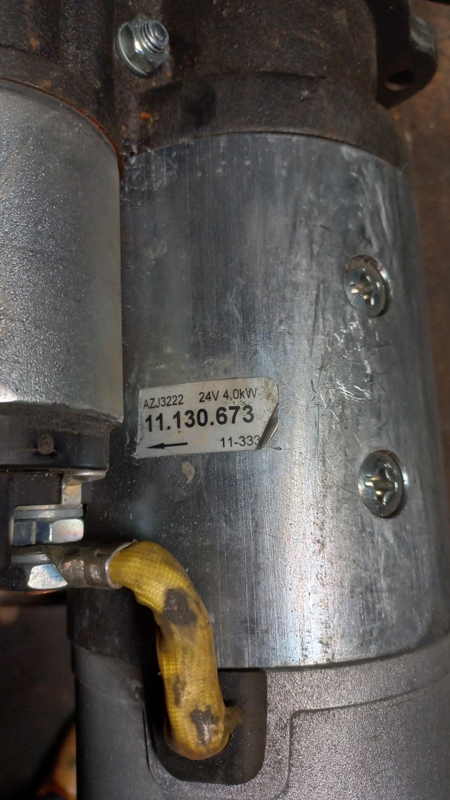 Startmotor, Ophalen