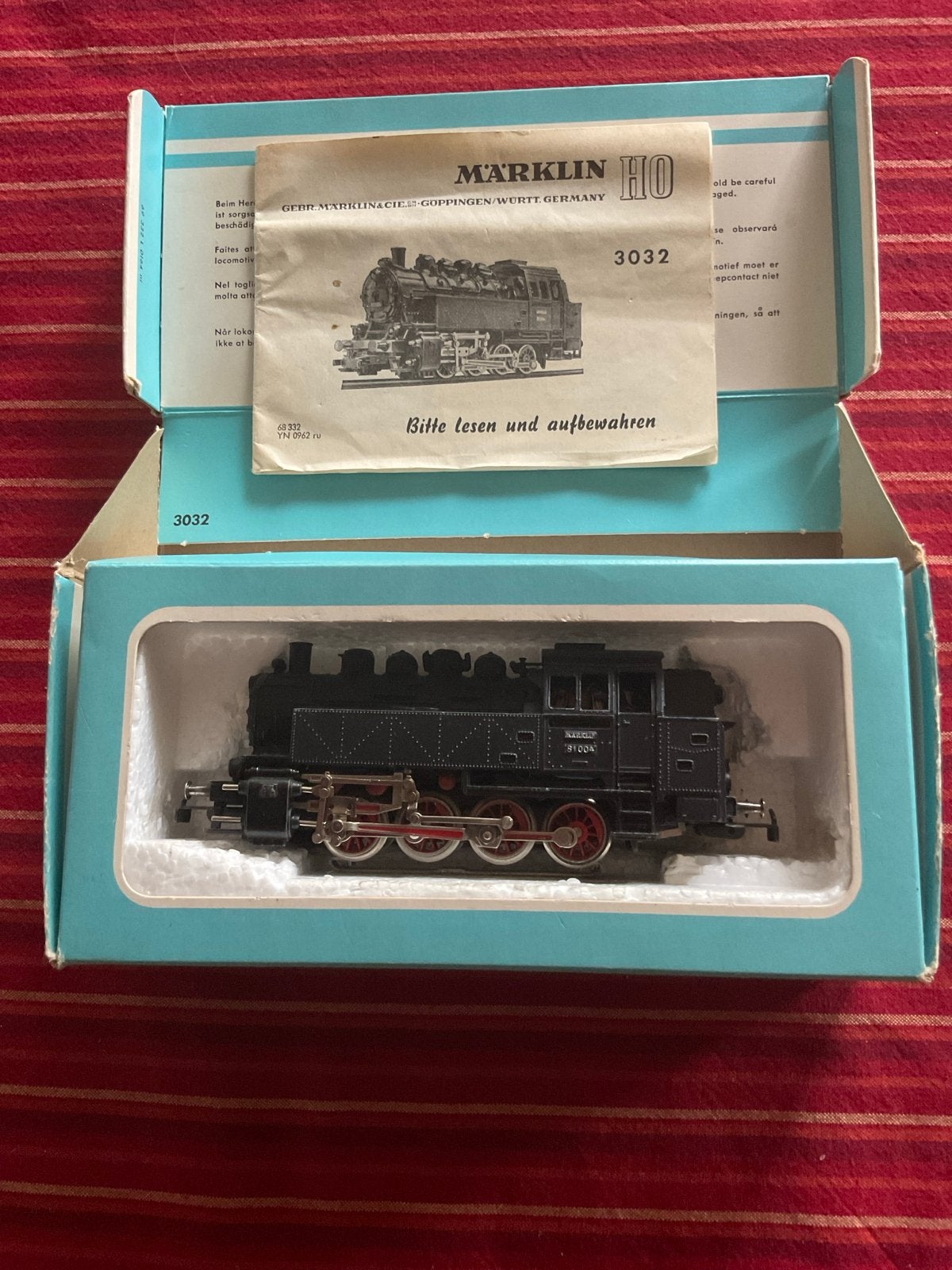 Märklin H0 Stoomlocomotief 3032 met originele doos, Wisselstroom, Gebruikt, Locomotief, Ophalen of Verzenden