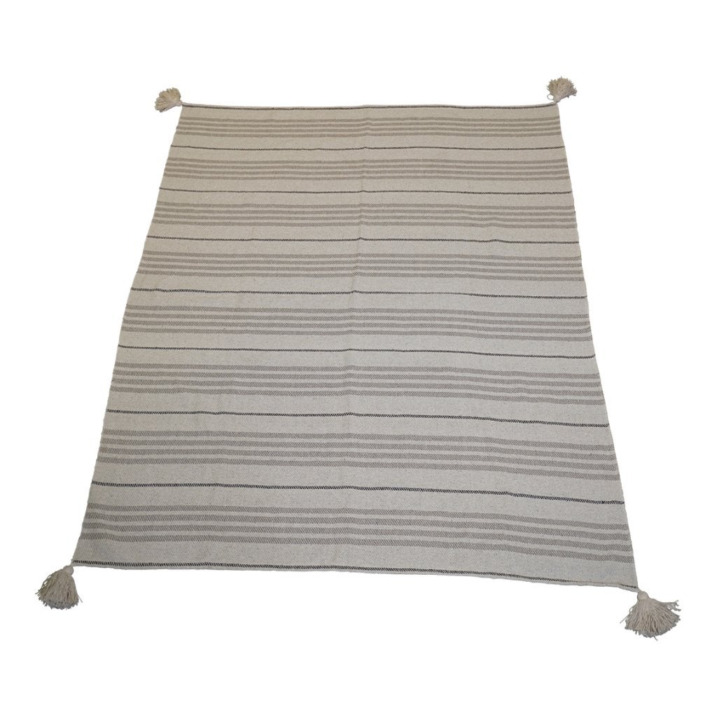 Plaid model Maroc beige 125 x 150 cm, Ophalen of Verzenden, Nieuw, Plaid, Beige