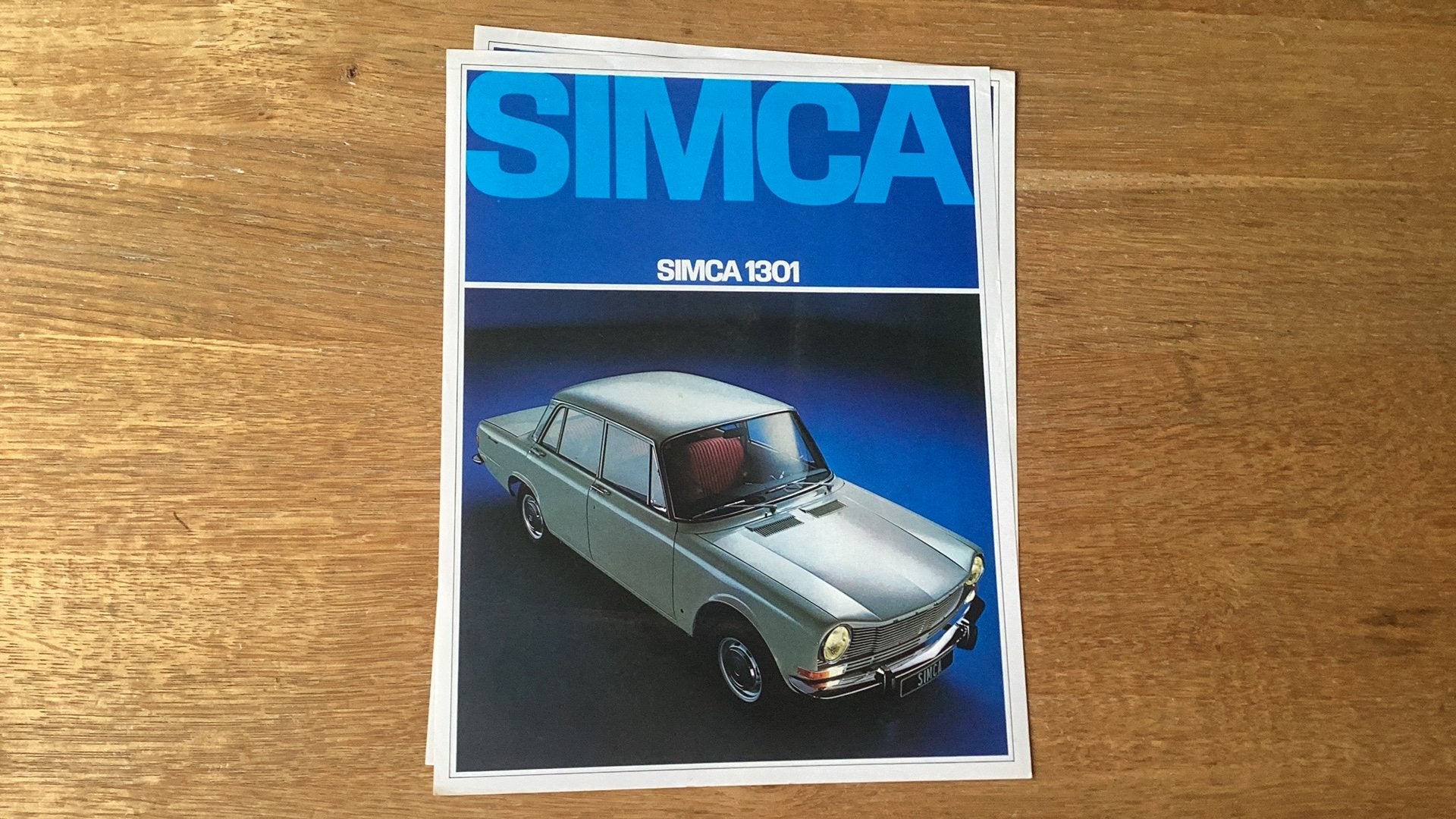 Simca 1301 Leaflet 1968, Ophalen of Verzenden, Gelezen, Overige merken