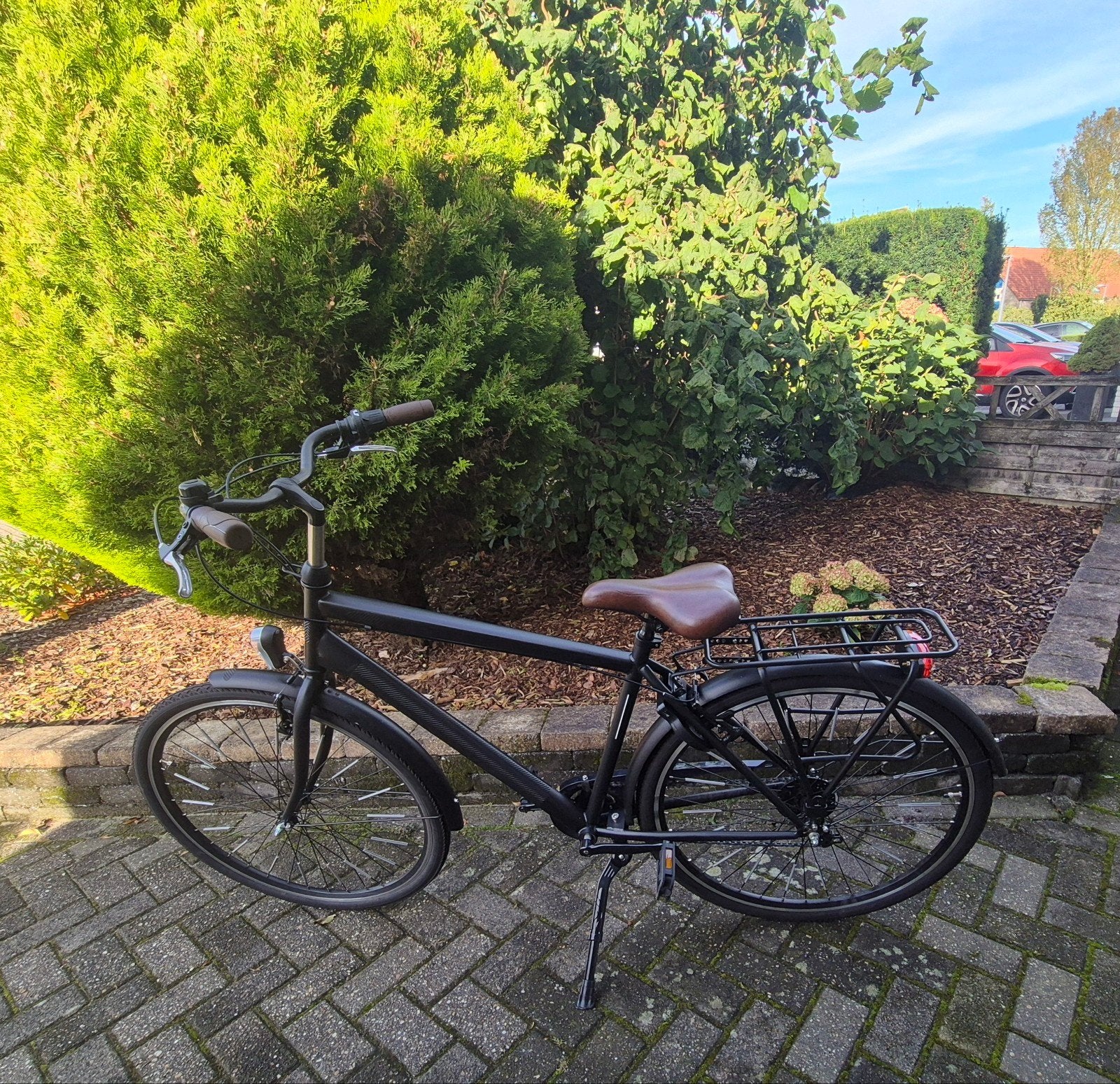 Altec Metro Herenfiets 28 inch 7v Zwart Framemaat 50 cm, Velgrem, Versnellingen, 49 tot 53 cm, Zo goed als nieuw