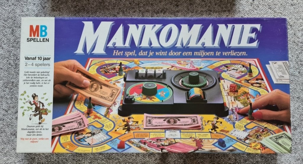 Mankomanie, Drie of vier spelers, Ophalen, Zo goed als nieuw