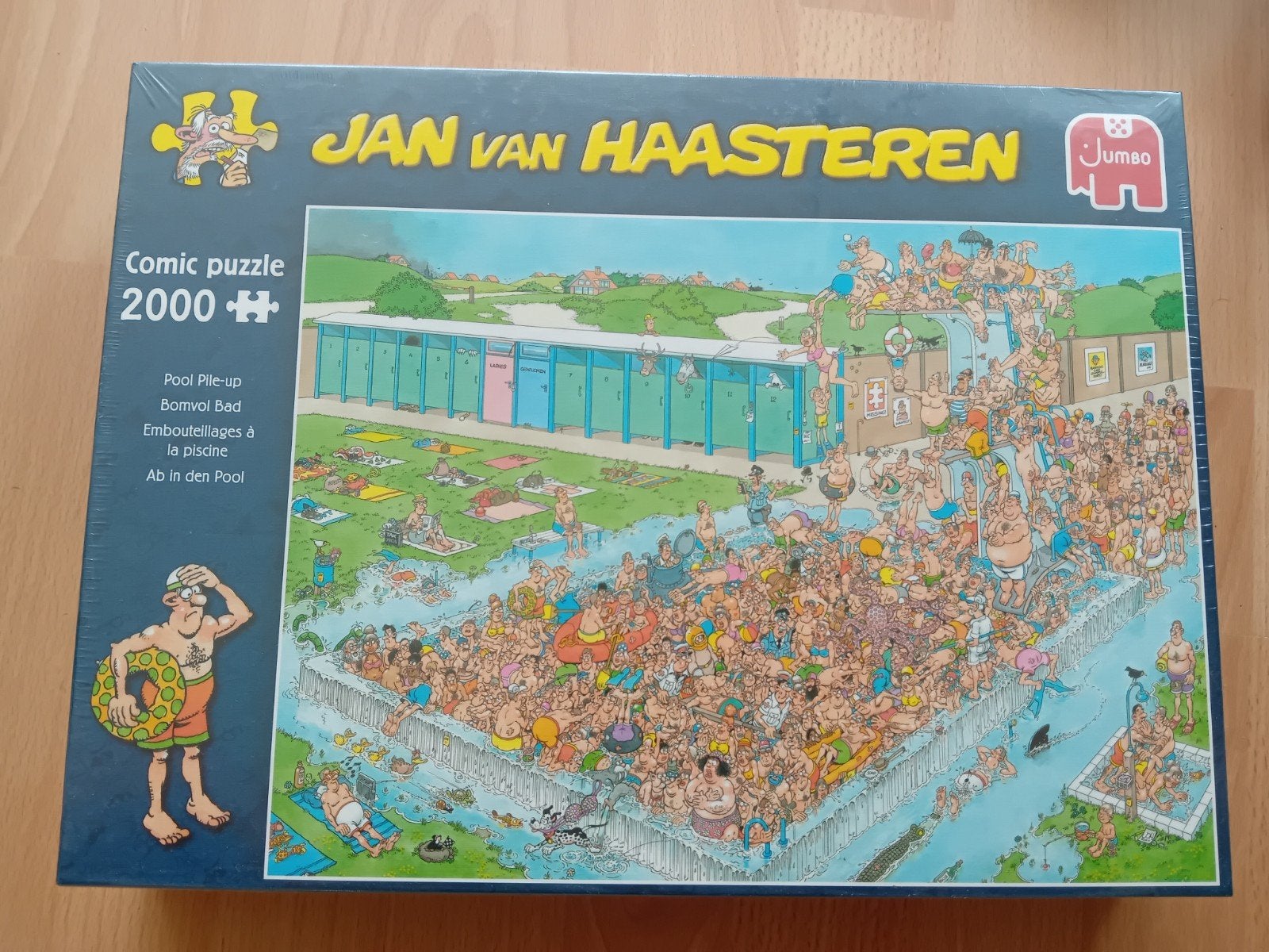 Jan van Haasteren, 2000, bomvol  bad, nieuw, Ophalen of Verzenden, Meer dan 1500 stukjes, Nieuw