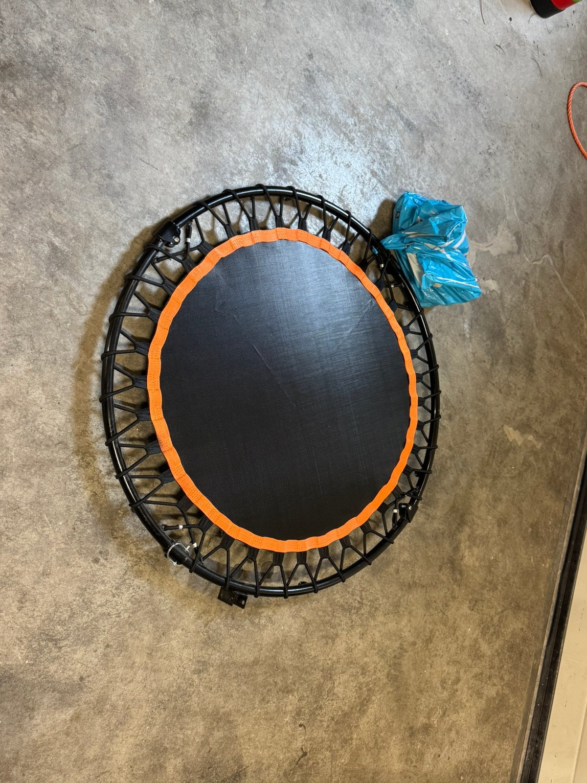Mini trampoline 100cm, Ophalen, Zo goed als nieuw, Rechthoekig, Minder dan 100 cm