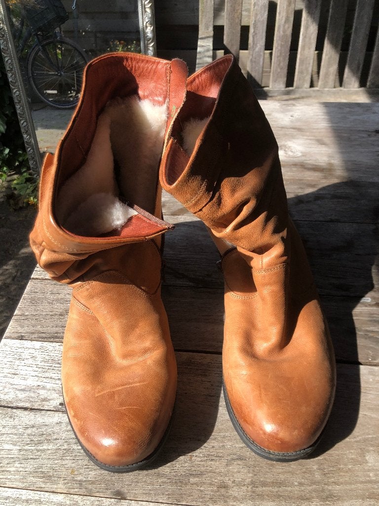 Leren warme laarzen mt 40, Bruin, Think!, Lage of Enkellaarzen, Nieuw