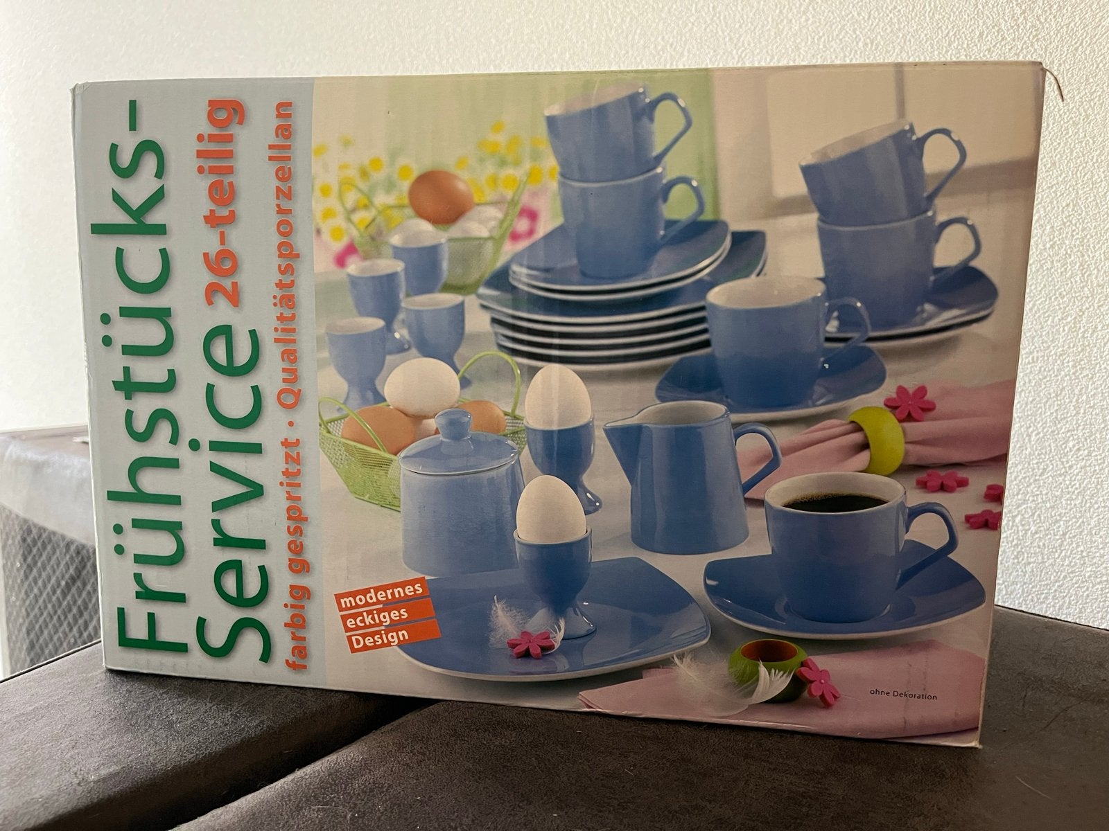 26-delig ontbijtservies van kwaliteits porselein, Ophalen, Overige merken, Nieuw, Modern