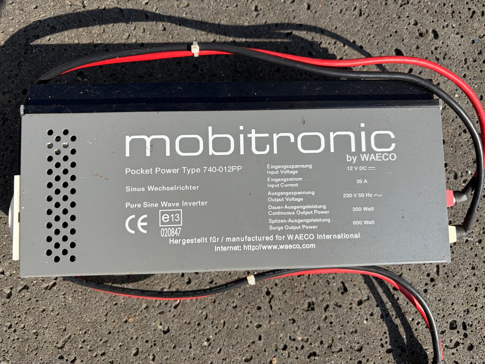 Mobitronic by WAECO Pocket Power 740-012PP Omvormer, Ophalen of Verzenden, Gebruikt