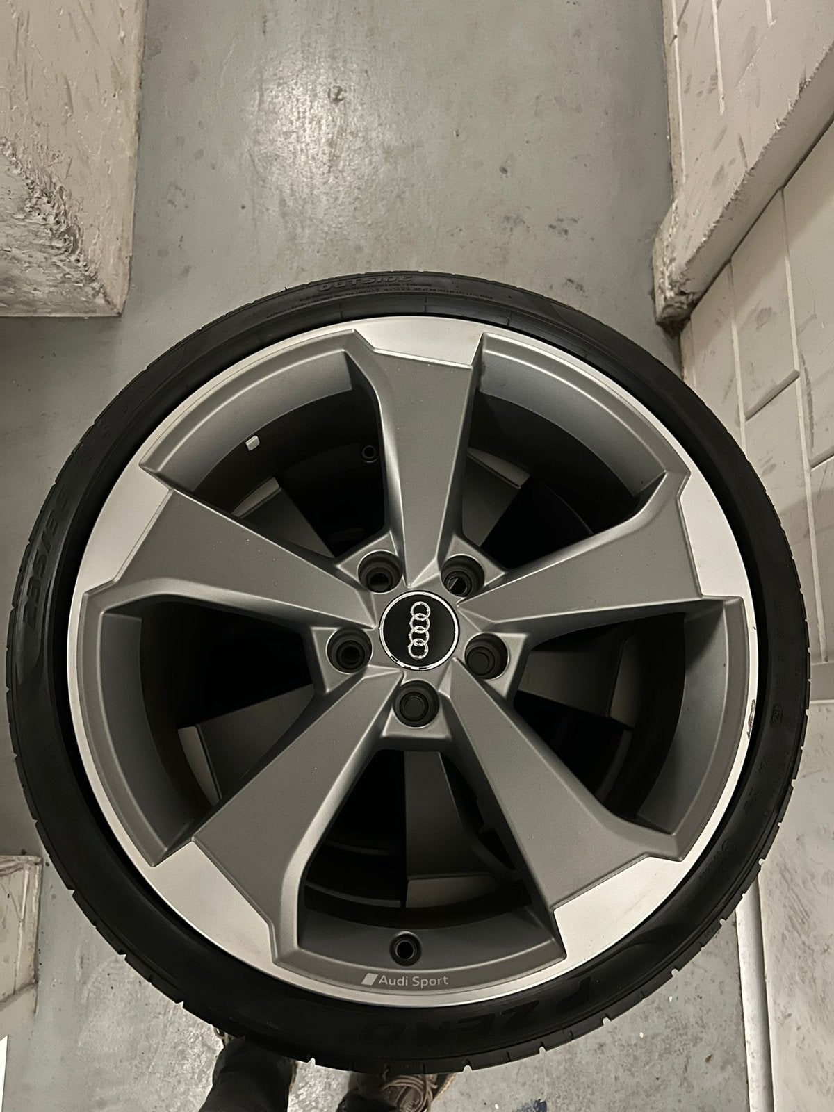 Audi Sport 19 inch Abt rs originele velgen met Pirelli, Ophalen, Audi
