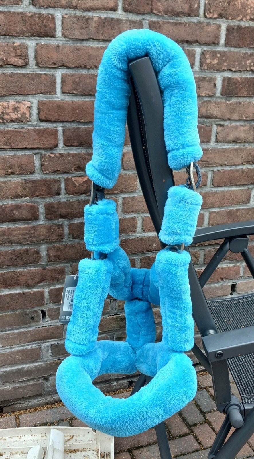 nieuw bont halster, Dieren en Toebehoren, Nieuw, Ophalen of Verzenden, Blauw, Halster