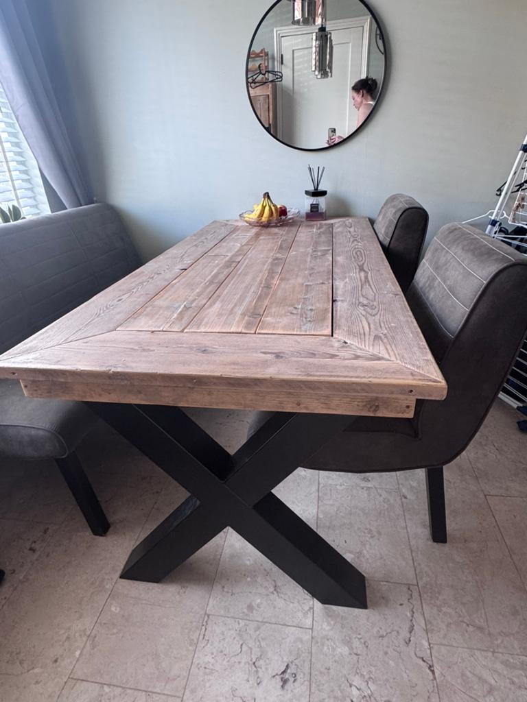 Eettafel, Zo goed als nieuw, 150 tot 200 cm, Rechthoekig, 50 tot 100 cm