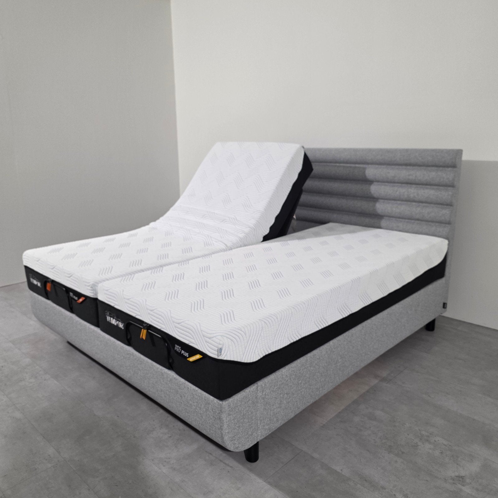 Niewe Tempur Arc Bed 180x200 Electrisch + Pro Plus Matrasen, Ophalen of Verzenden, Zo goed als nieuw, Tweepersoons, 180 cm
