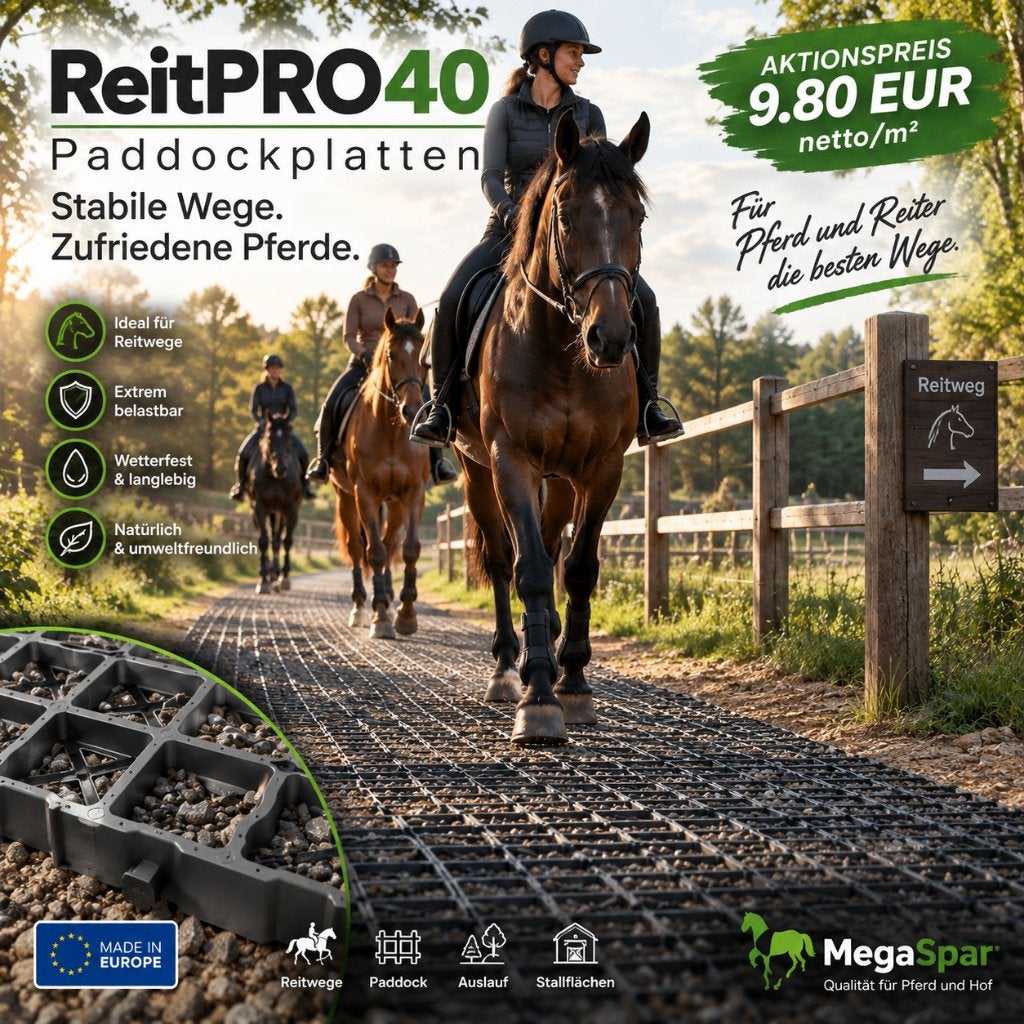 Paddockplaten kopen & Grasroosters voor paarden, Opfok