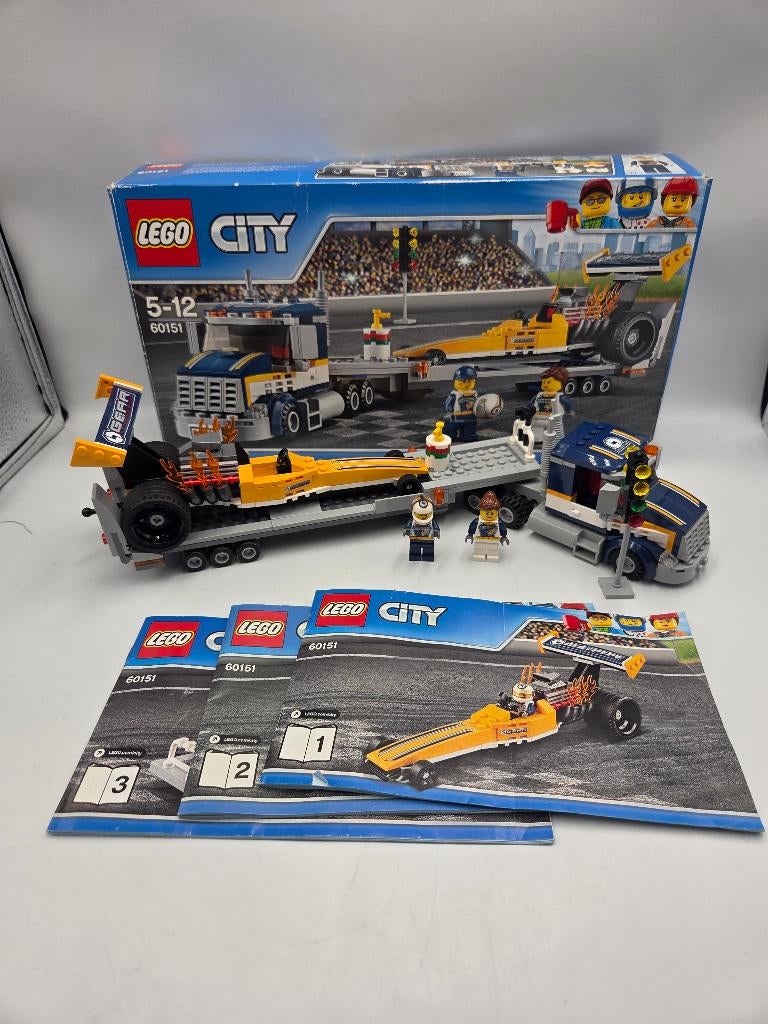 Lego City 60151 Dragster Transporter, City, Lego, Ophalen of Verzenden, Zo goed als nieuw