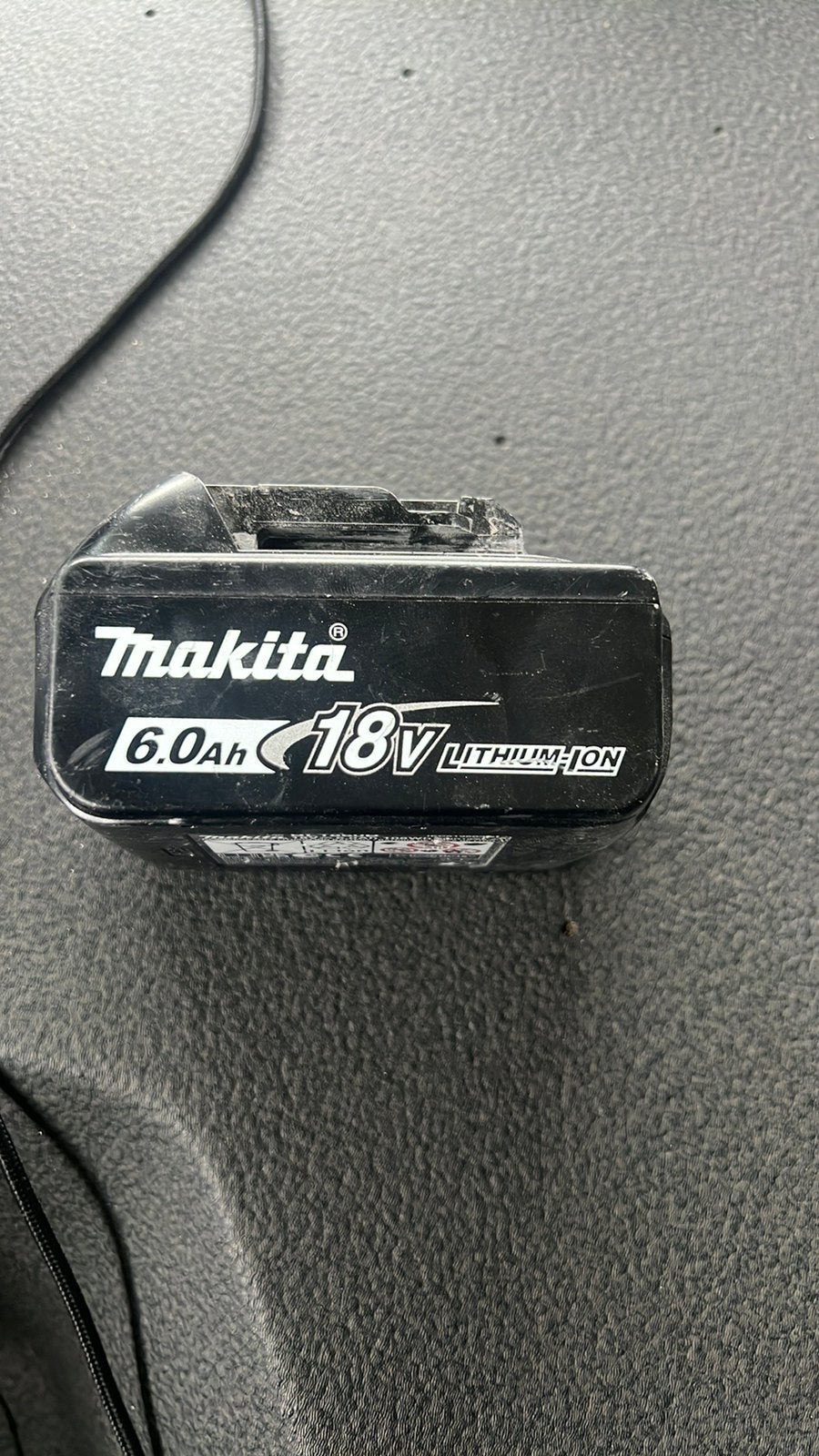 Makita 6.0ah 18v lithium-ion accu, Ophalen, Gebruikt