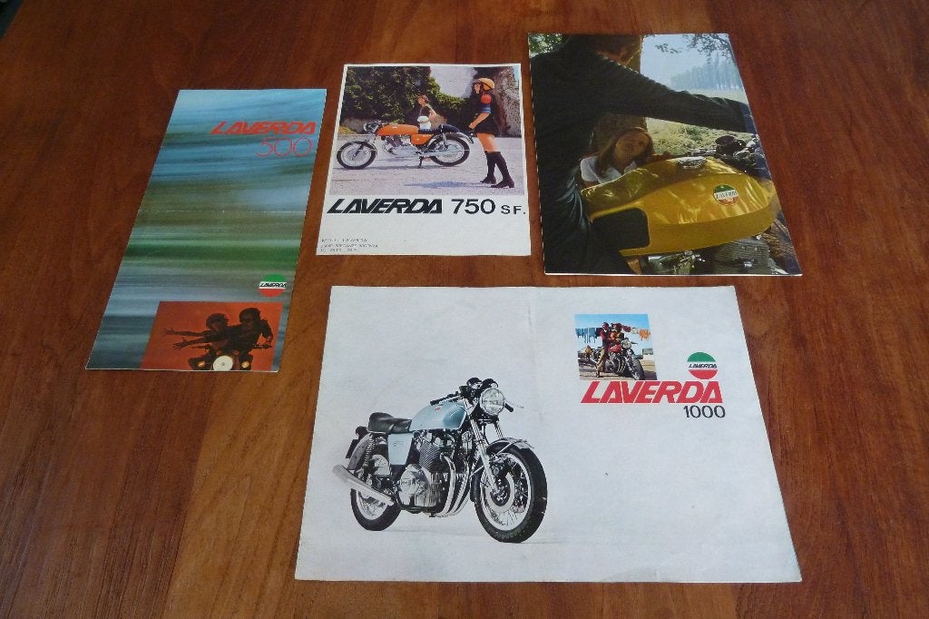 4 Laverda folders jaren '70, Ophalen of Verzenden, Overige merken