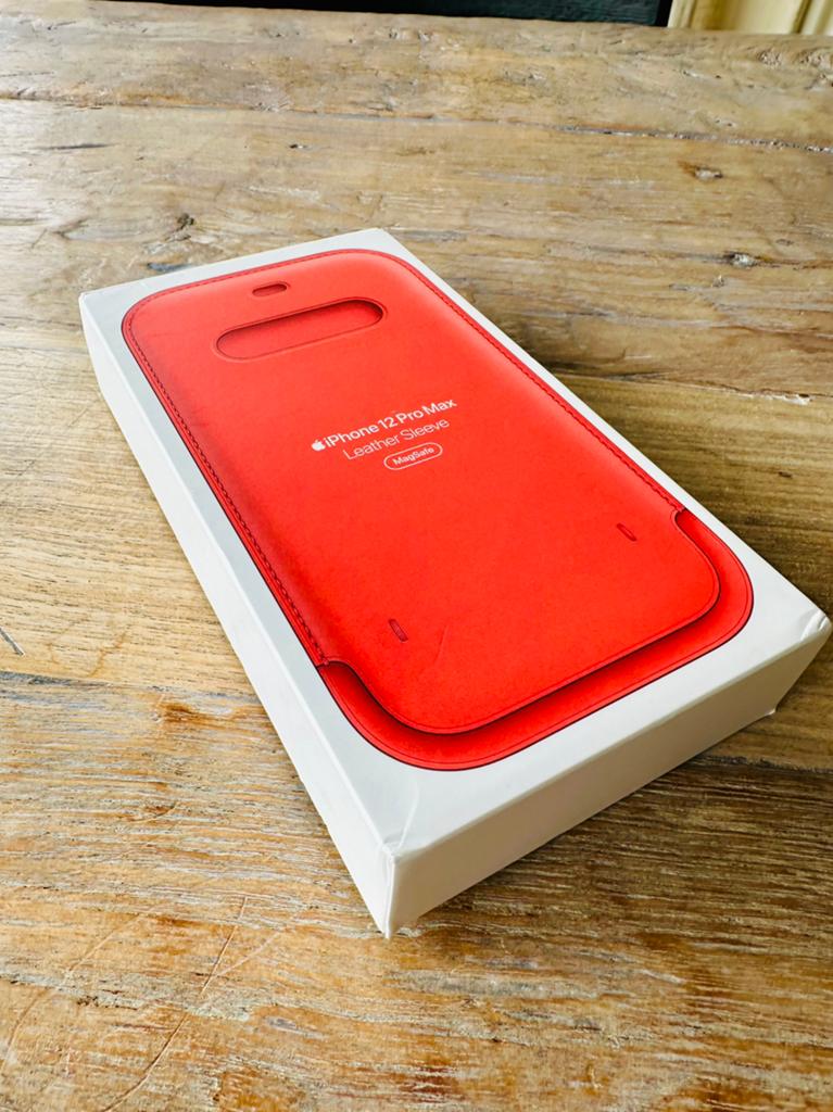 Apple Leather Sleeve smartphone - roze, Ophalen, IPhone 12, Nieuw, Hoesje of Tasje