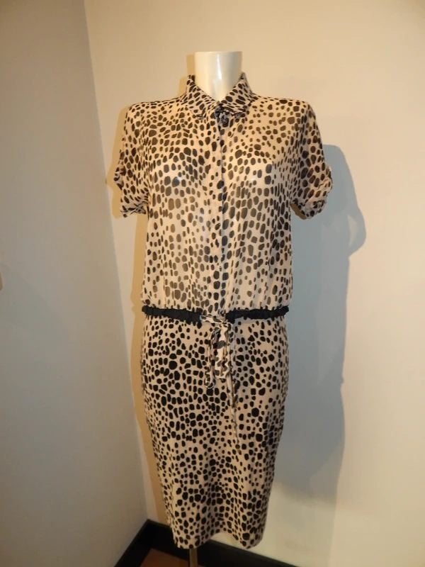 Marccain aparte mooie jurk in print blouse lijfje N3/M