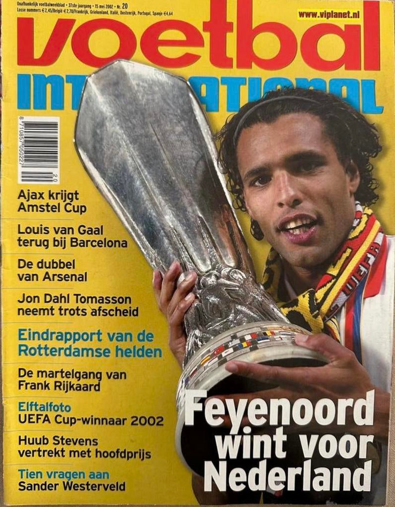Voetbal International (VI) uit 2002 - Feyenoord wint UEFA, Boeken, Ophalen of Verzenden, Gelezen, Sport en Vrije tijd