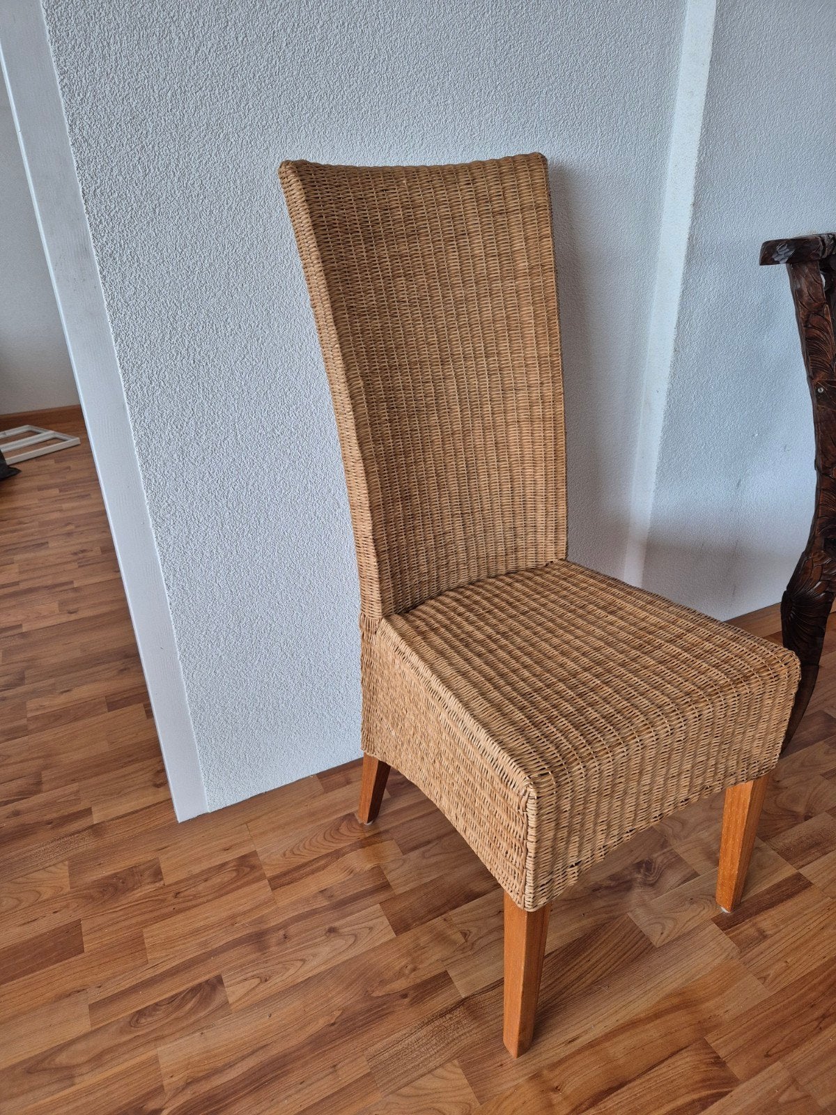 3 rotan eetkamerstoelen - Comfortabel en stijlvol, Ophalen, Zo goed als nieuw, Bruin
