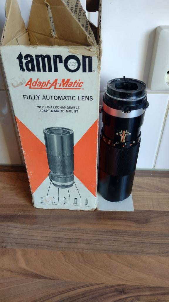 Tamron Adapt-A-Matic vintage telelens, Ophalen of Verzenden, Gebruikt, Telelens