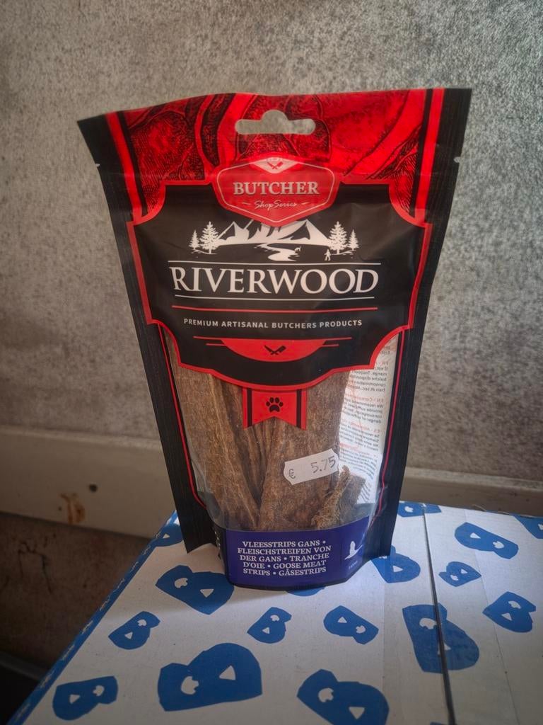 Riverwood Vleesstrips Gans, Dieren en Toebehoren, Dierenvoeding, Ophalen of Verzenden, Hond