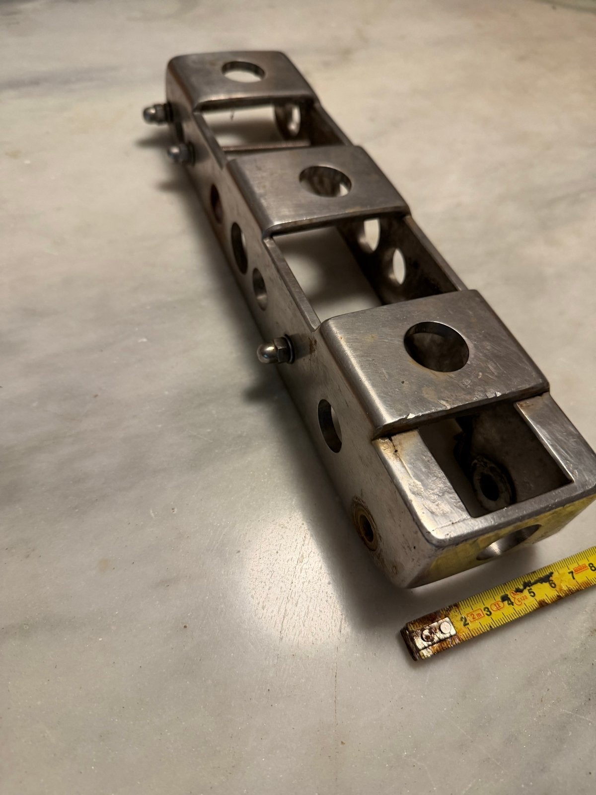 Robuust RVS Beslag voor Helmstok - 7x5x28 cm, Ophalen of Verzenden, Gebruikt, Overige typen