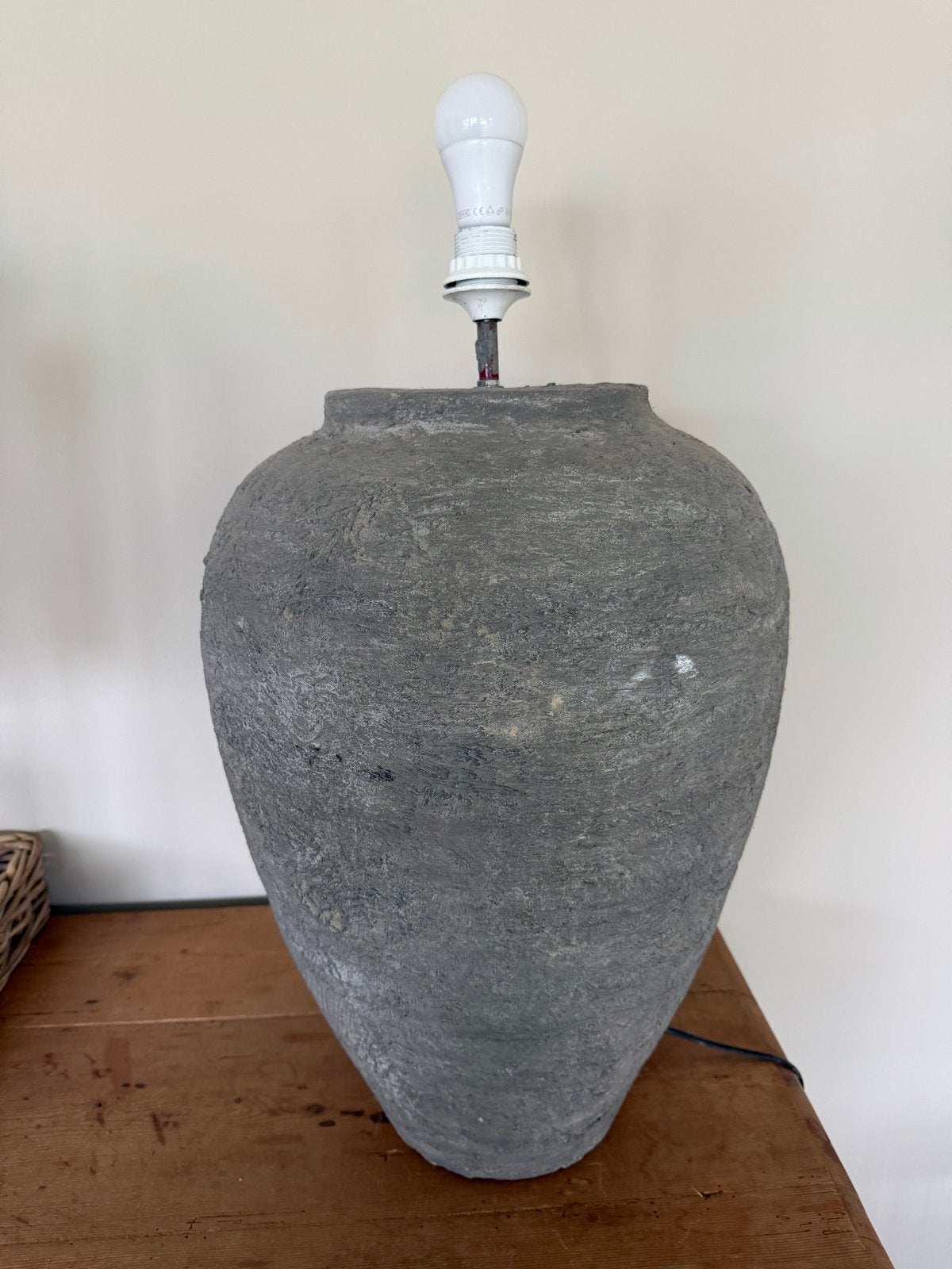 Grote kruik lamp - 53 cm hoog, Ophalen, Met schakelaar, Gebruikt, Sfeerlamp