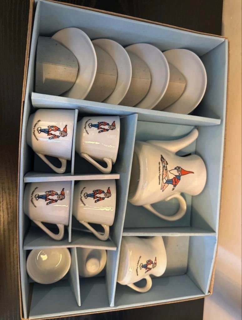 Vintage Piggelmee kinder theeservies van Kahla, Verzenden