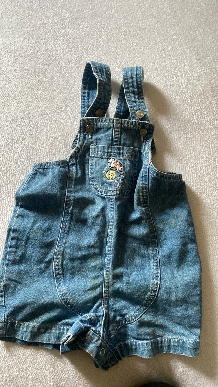 Leuke Carter's spijker tuinbroek voor baby's (24M), Kinderen en Baby's, Ophalen of Verzenden, Gebruikt, Jongetje of Meisje