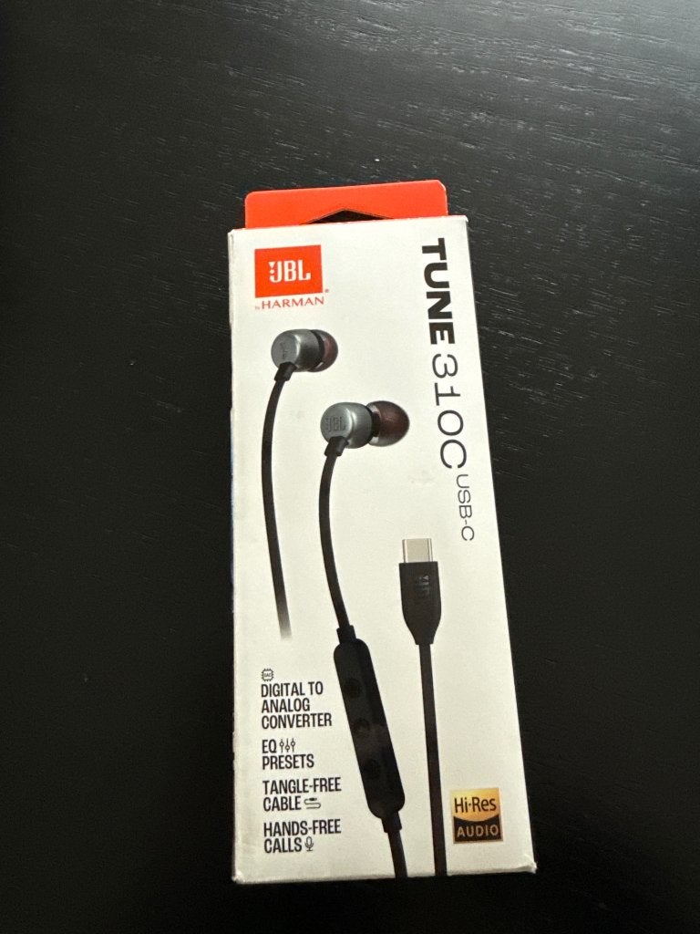 JBL Tune 310C USB-C (Nieuw in doos), Zwart, In gehoorgang (in-ear), Nieuw, Ophalen of Verzenden