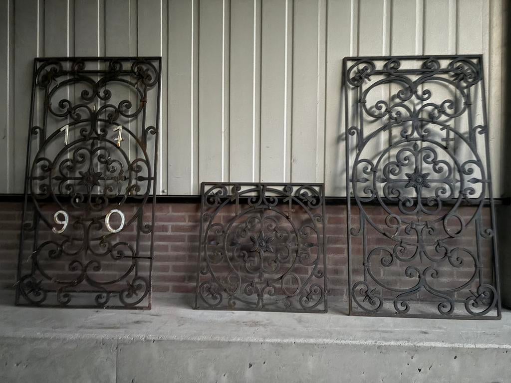Smeedijzeren ornamenten 1790, Ophalen of Verzenden, Zo goed als nieuw, IJzer, Tuinhek