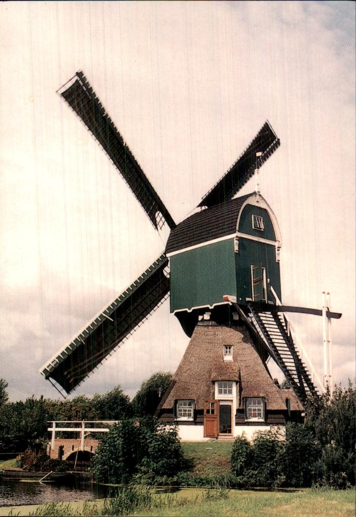 Vlist-Bergambacht - Molen - Wipmolen, Ophalen of Verzenden, 1980 tot heden, Ongelopen, Zuid-Holland