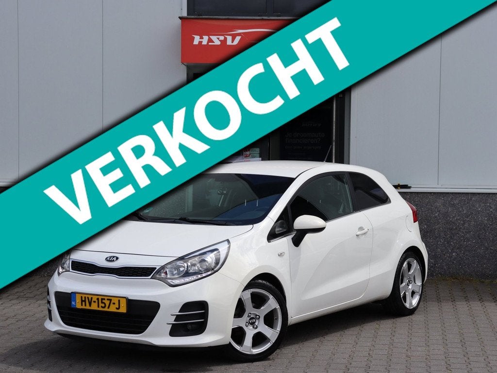 Kia Rio 1.2 CVVT DynamicLine airco LM *109.000km org NL*, Auto's, Kia, 450 kg, Euro 6, 4 cilinders, Wit