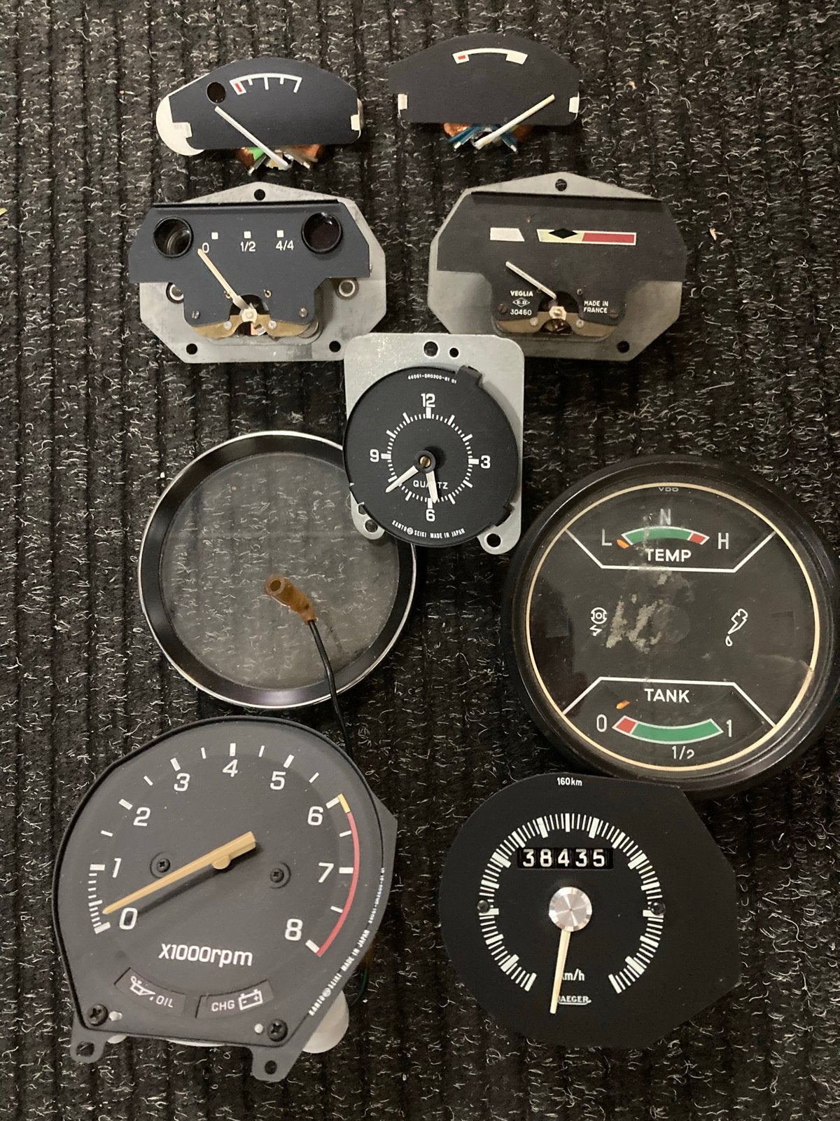 Diverse klassieke voertuig meters en klokken, Ophalen of Verzenden, Gebruikt, Oldtimer onderdelen
