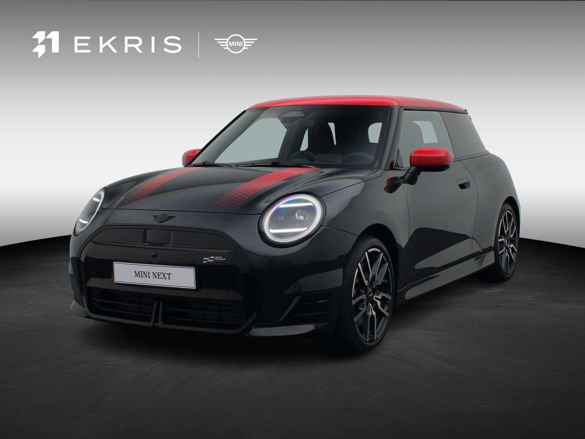 MINI 3 deurs Cooper SE John Cooper Works + Pakket XL + Stuur, Auto's, Stuurwielverwarming, Gebruikt, Zwart, Met garantie (alle)