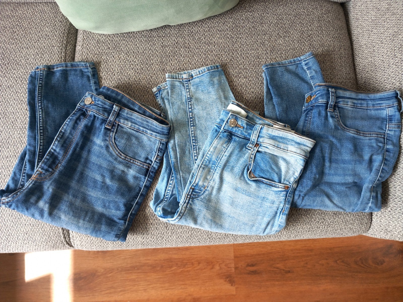 High waist skinny jeans 40 H&M, H&M, Blauw, Ophalen of Verzenden, Zo goed als nieuw