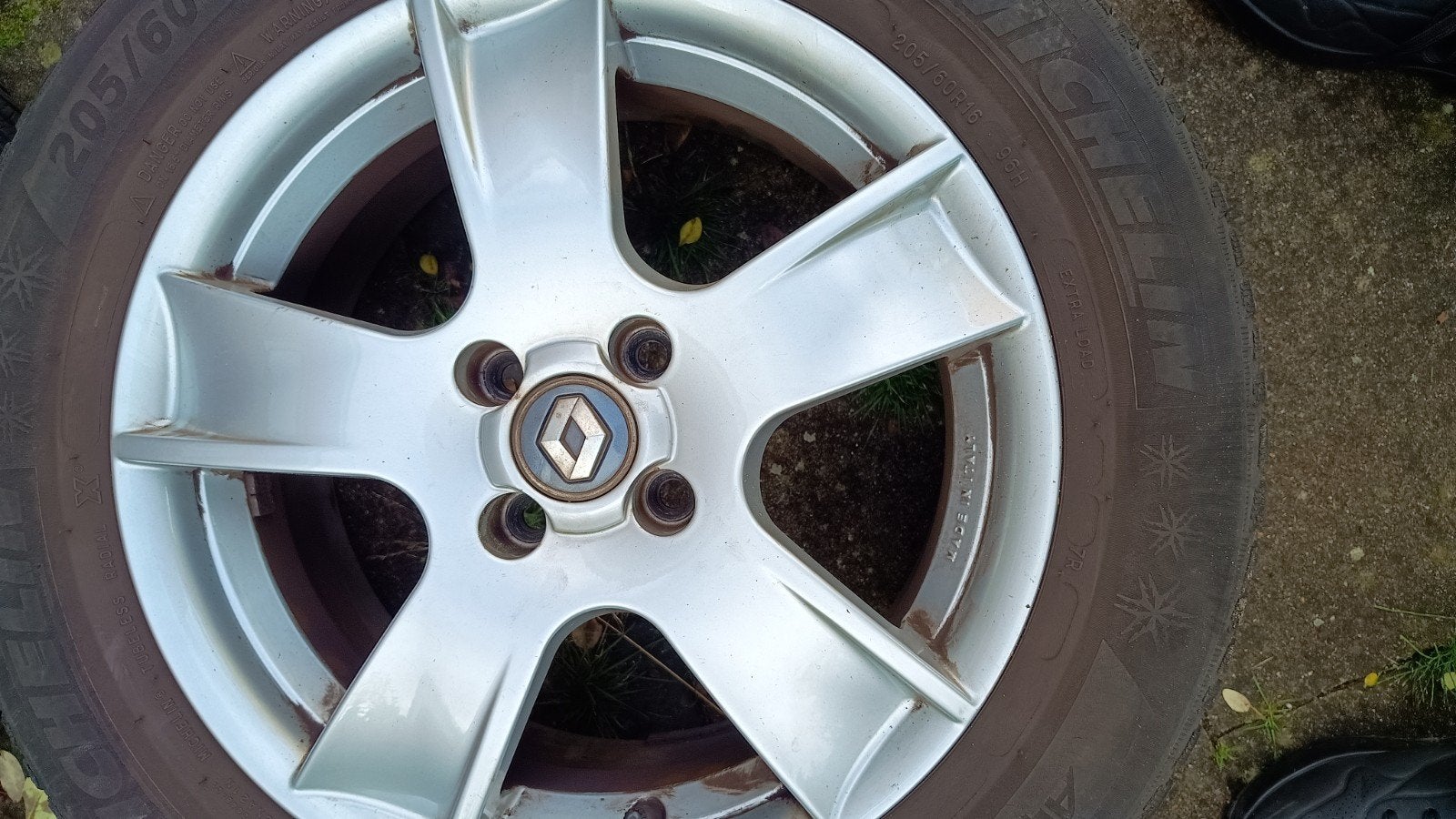 16 inch lichtmetalen velgen met Michelin winterbanden, Ophalen, Gebruikt, 16 inch, Banden en Velgen