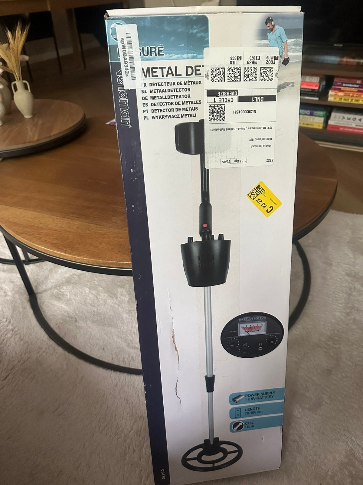 Velleman Leisure Metaaldetector – Nieuw in doos, Hobby en Vrije tijd, Metaaldetectors, Ophalen of Verzenden, Zo goed als nieuw