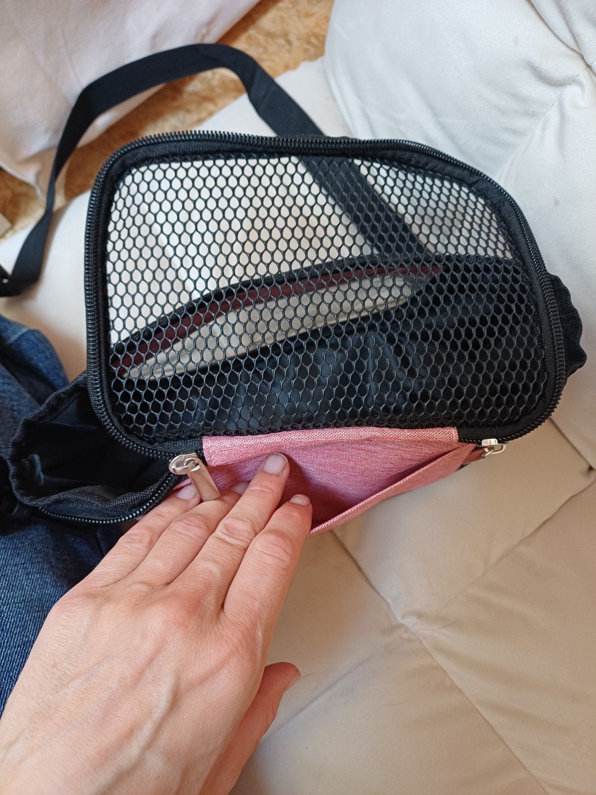 Roze reistas voor kleine huisdieren, Ophalen of Verzenden, Nieuw, Transportkoffer of -box