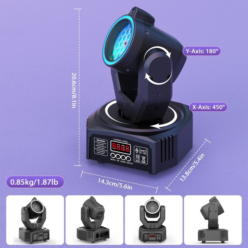 Mini moving head 30W - LED & Laser Party Effect Light, Geluidgestuurd, ., Nieuw, Ophalen of Verzenden